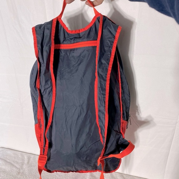 Under Armour Navy Blue Red Packable Lightweight Backpack - Picture 8 of 16